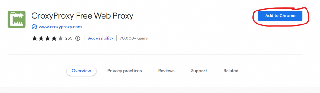 croxyproxy app chrome